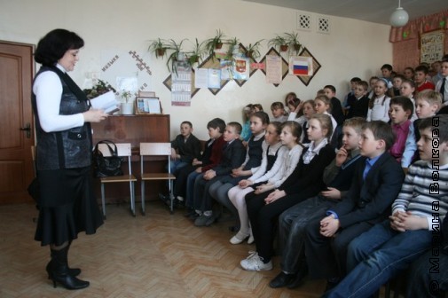 Елена Раннева в 26 школе Миасса
