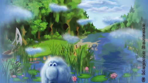 Иллюстрация для книги "Я сижу на облаке"