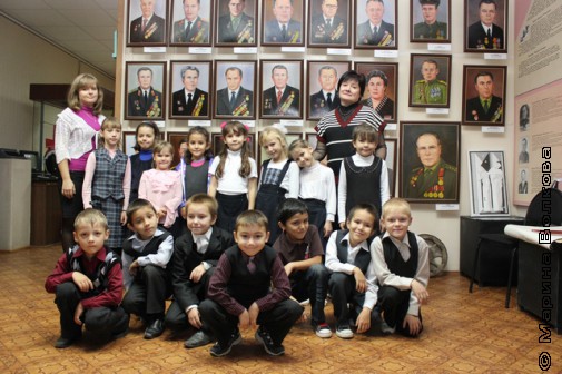 Первоклассники Долгодеревенского в музее села