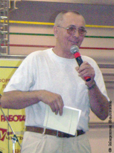 Николай Шилов на первом Читательском марафона, август 2006