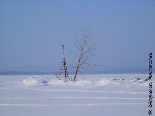 Озеро Увильды зимой