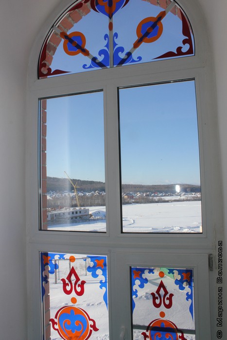 Вид на Учалы из окна мечети
