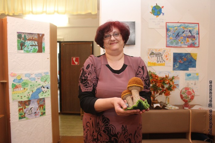 Елена Соловьева в библиотеке "Теплый дом"