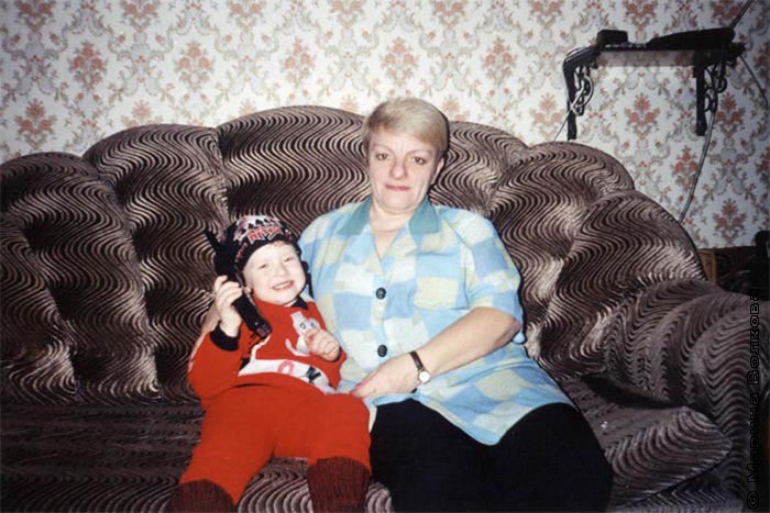 Ирина Александровна Орехова, мама Марины Николаевны, с внуком Сережей.