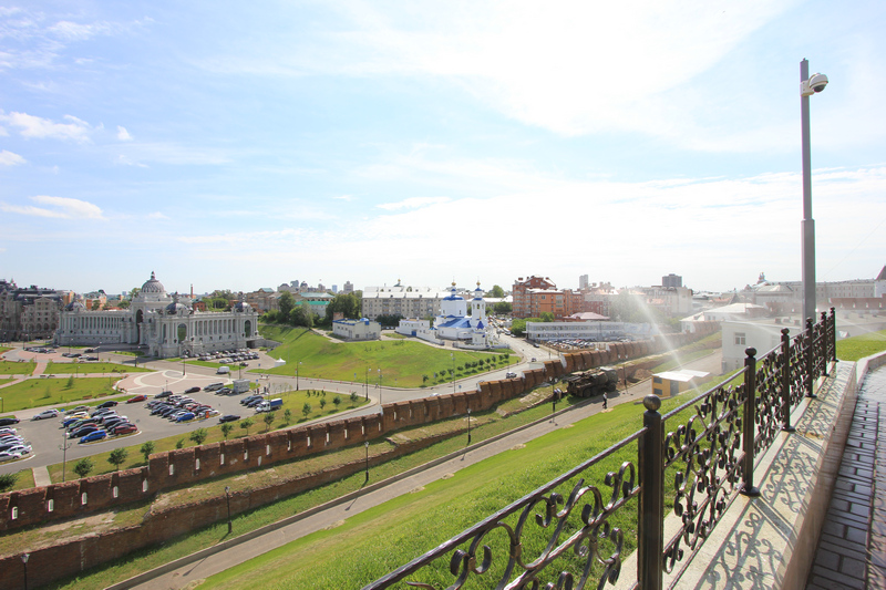 Вид на Казань с кремлевской площадки