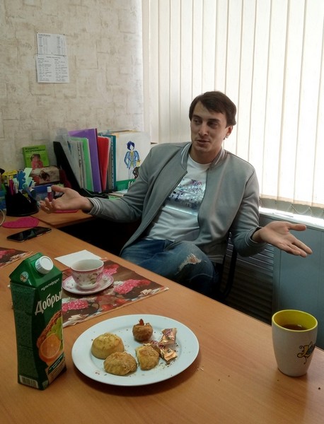 «Стишки – пирожки» на встрече с Романом Япишиным