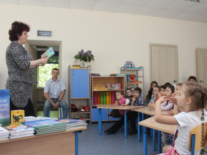 Читательский марафон в еврейском детском саду Тольяти